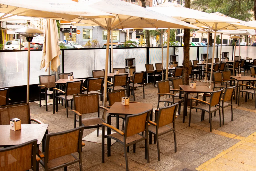 Terraza de la cafetería